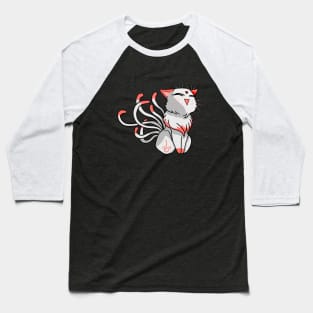Nine Tail Cat (Red) Baseball T-Shirt